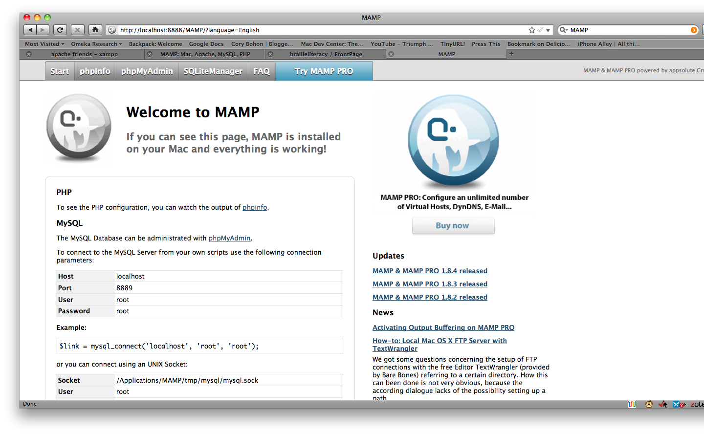 ftp server for mamp mac os